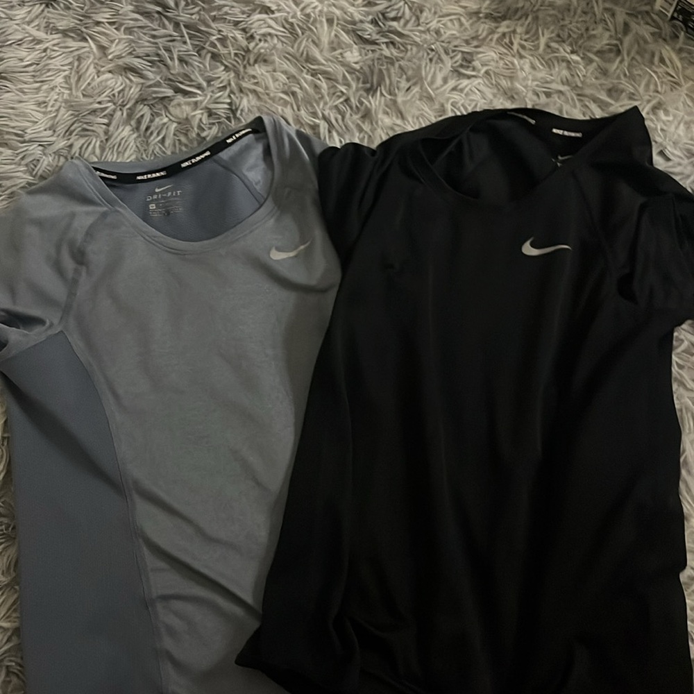 Nike Black Tee with White Logo